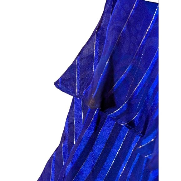 Anne Crimmins Dress Umi Collection Size 8 1980s SILK Vintage Ruffles Flounce - Picture 8 of 8